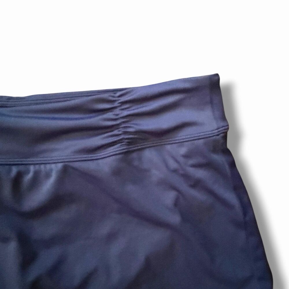 NEW Athleta High Neck Bra Cup Loop Tankini Top 40D/DD Navy Blue Skirt Swimsuit - Picture 11 of 16